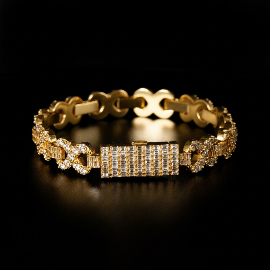 Infinity Link Diamond Bracelet