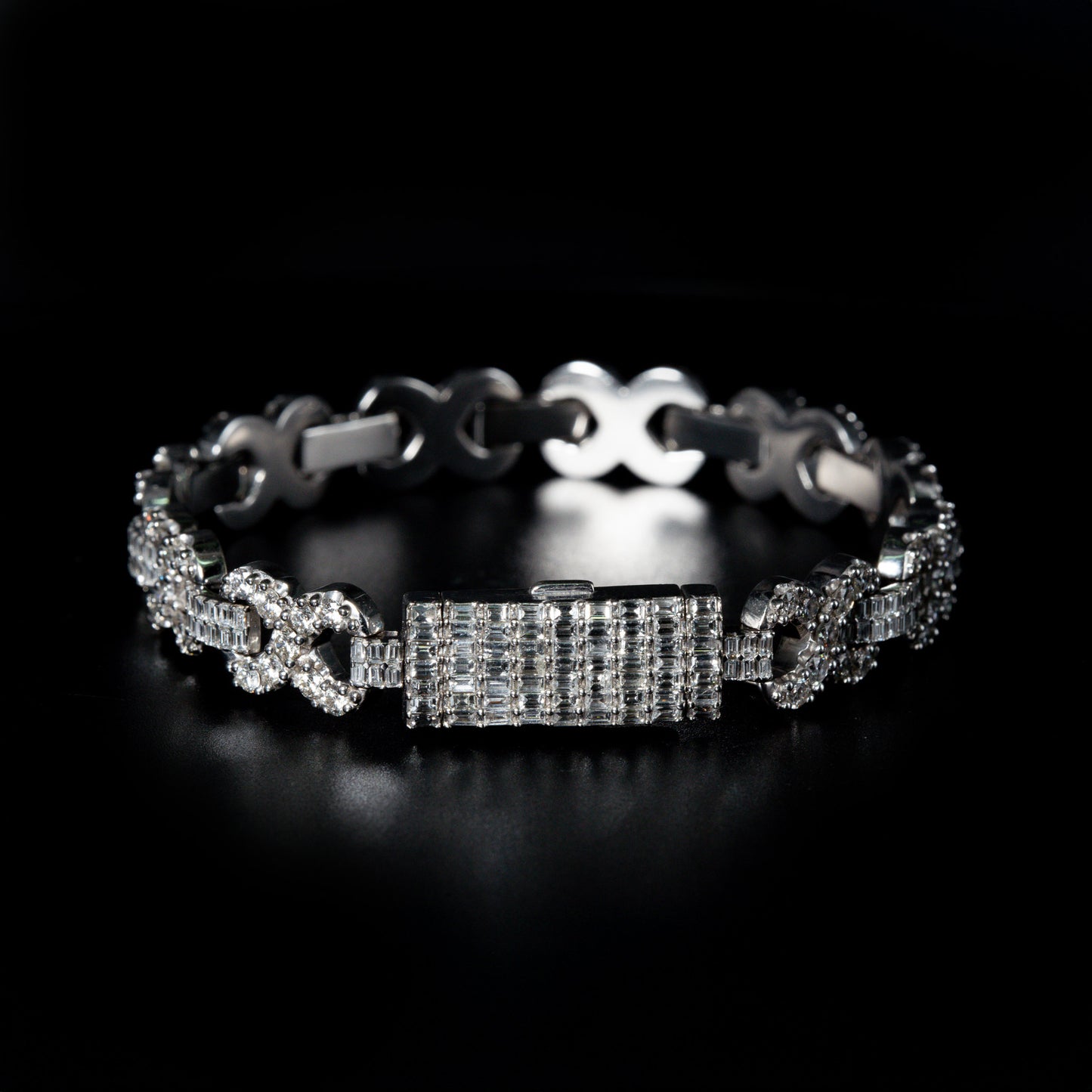 Infinity Link Diamond Bracelet