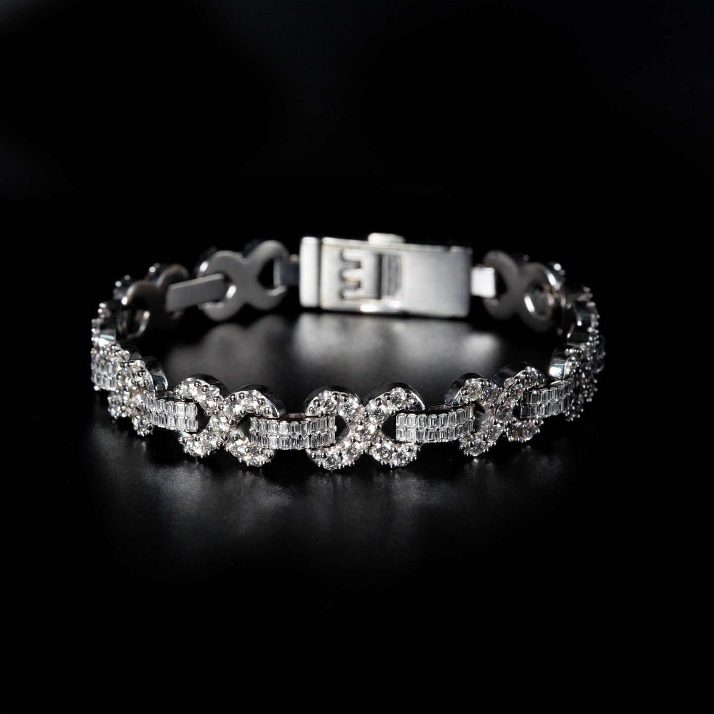 Infinity Link Diamond Bracelet