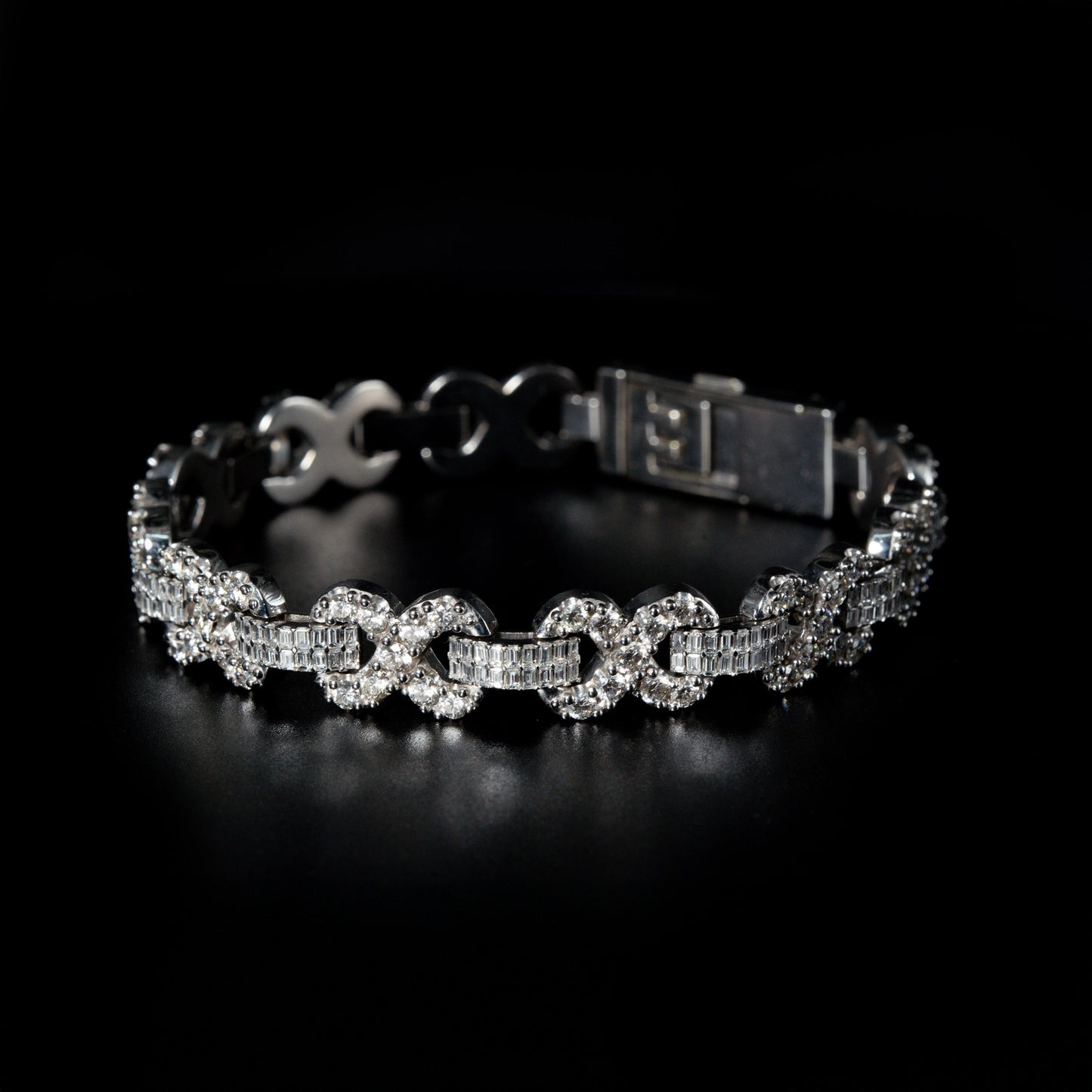 Infinity Link Diamond Bracelet