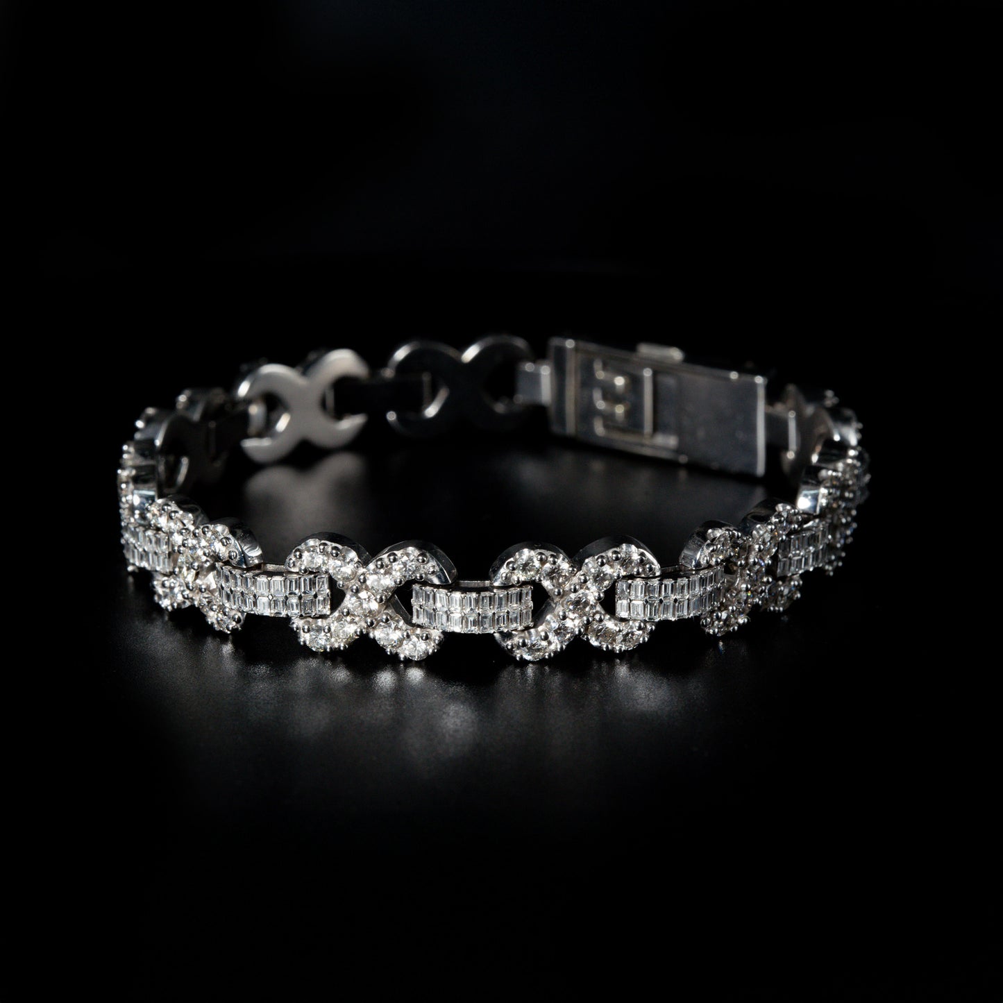 Infinity Link Diamond Bracelet