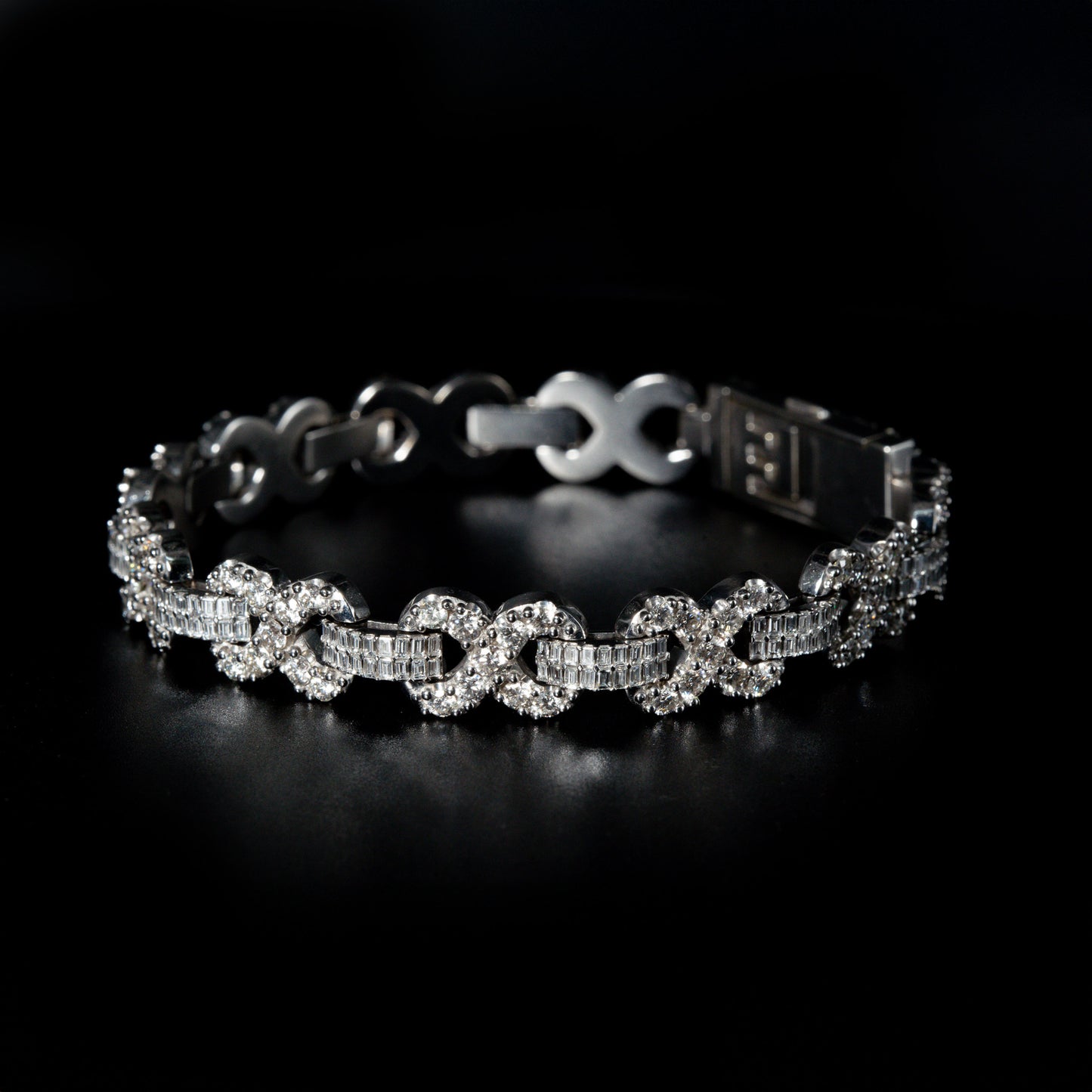 Infinity Link Diamond Bracelet