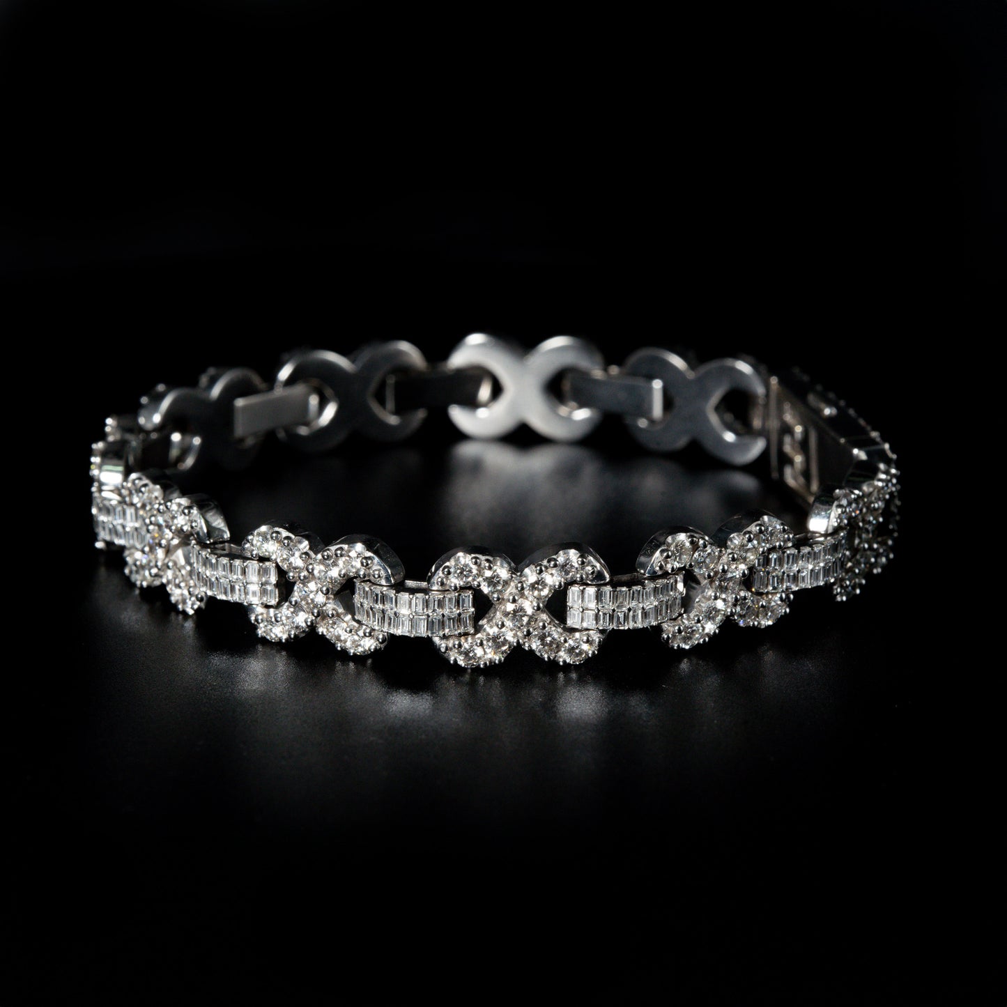Infinity Link Diamond Bracelet