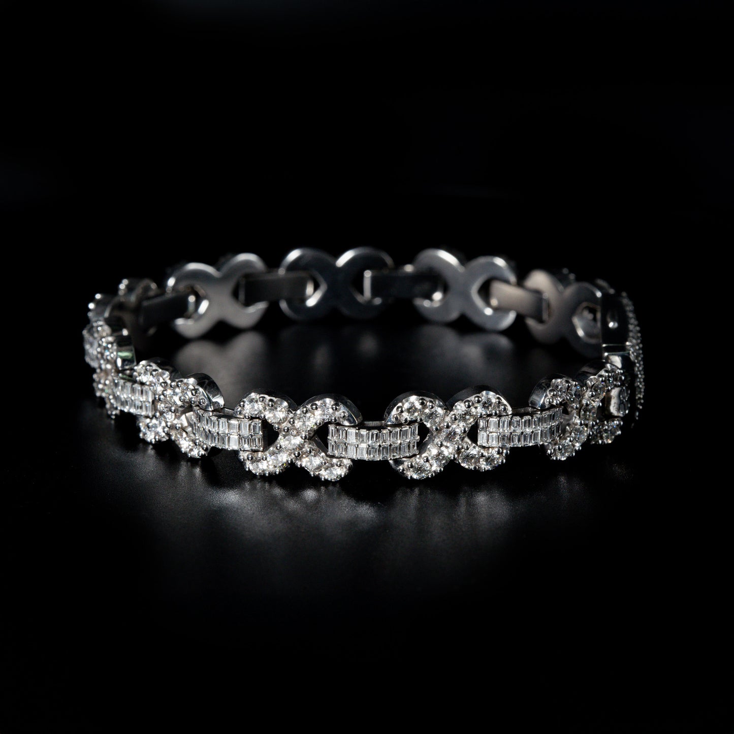 Infinity Link Diamond Bracelet