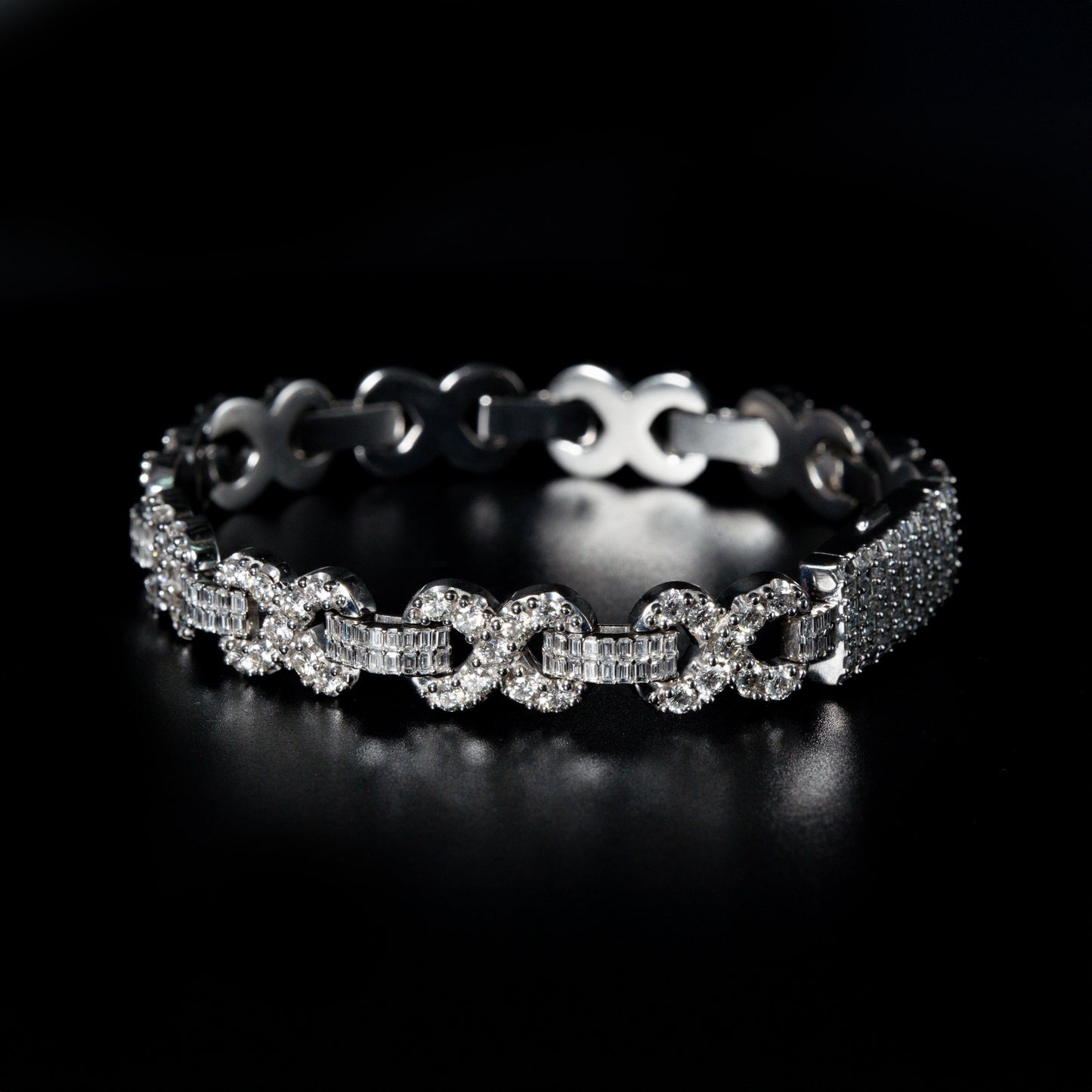 Infinity Link Diamond Bracelet