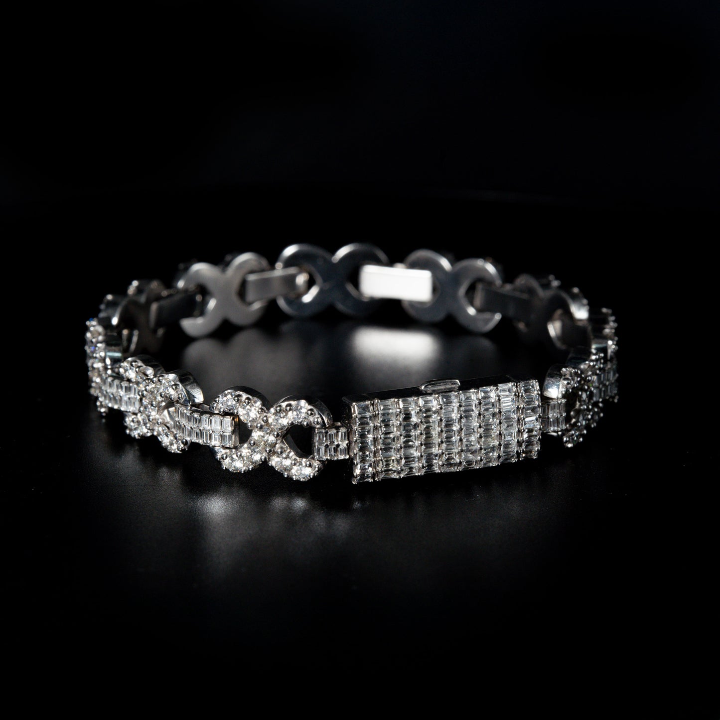 Infinity Link Diamond Bracelet