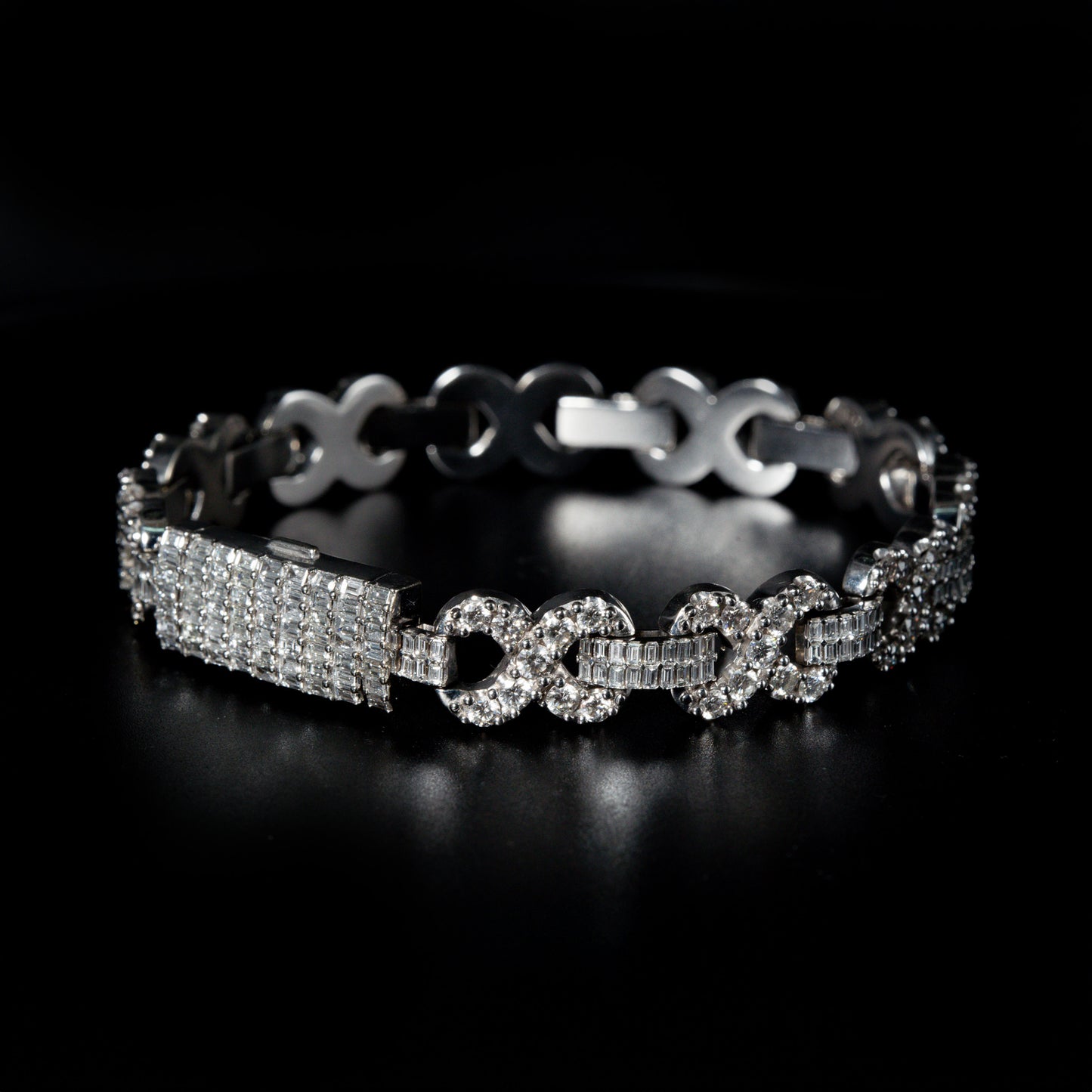 Infinity Link Diamond Bracelet