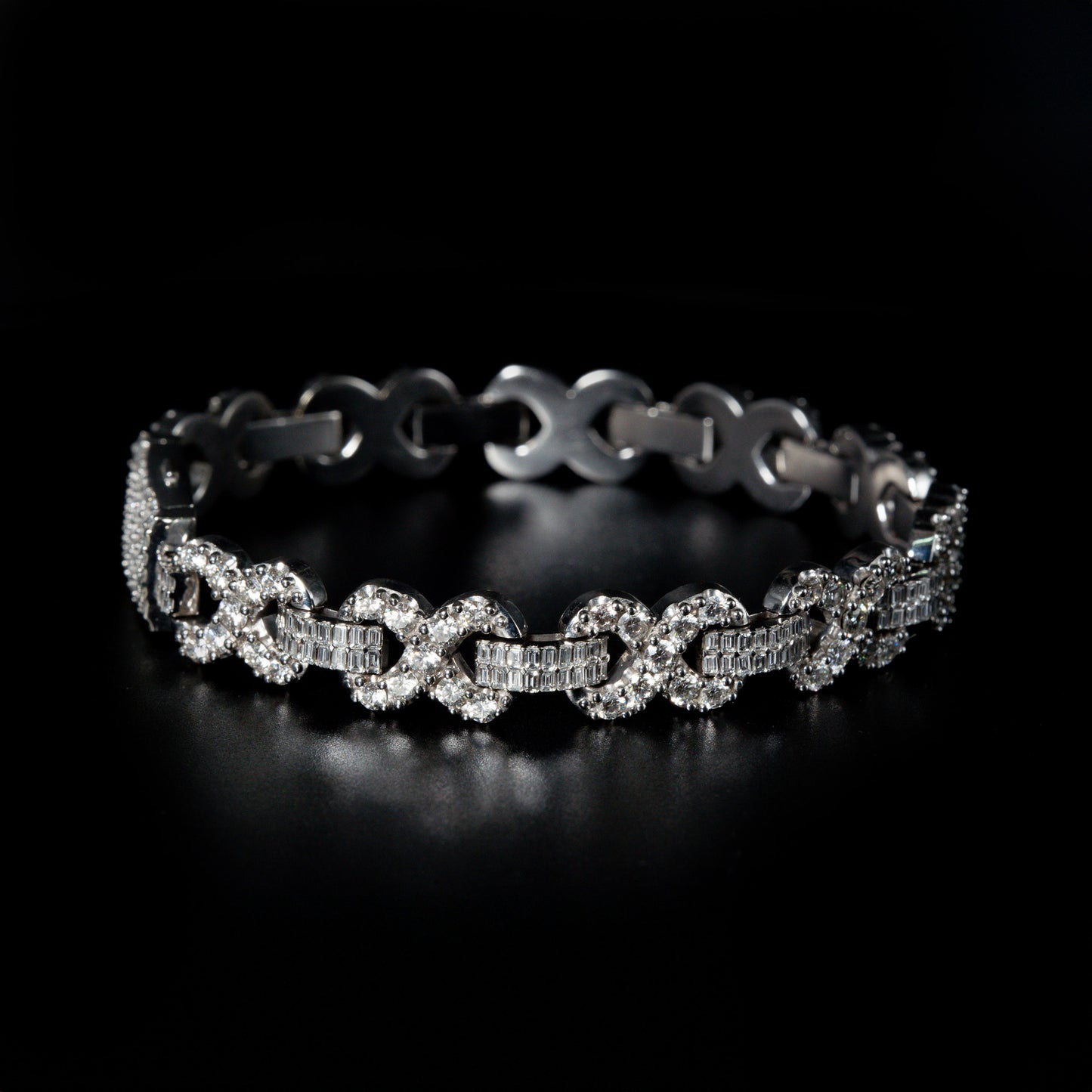 Infinity Link Diamond Bracelet