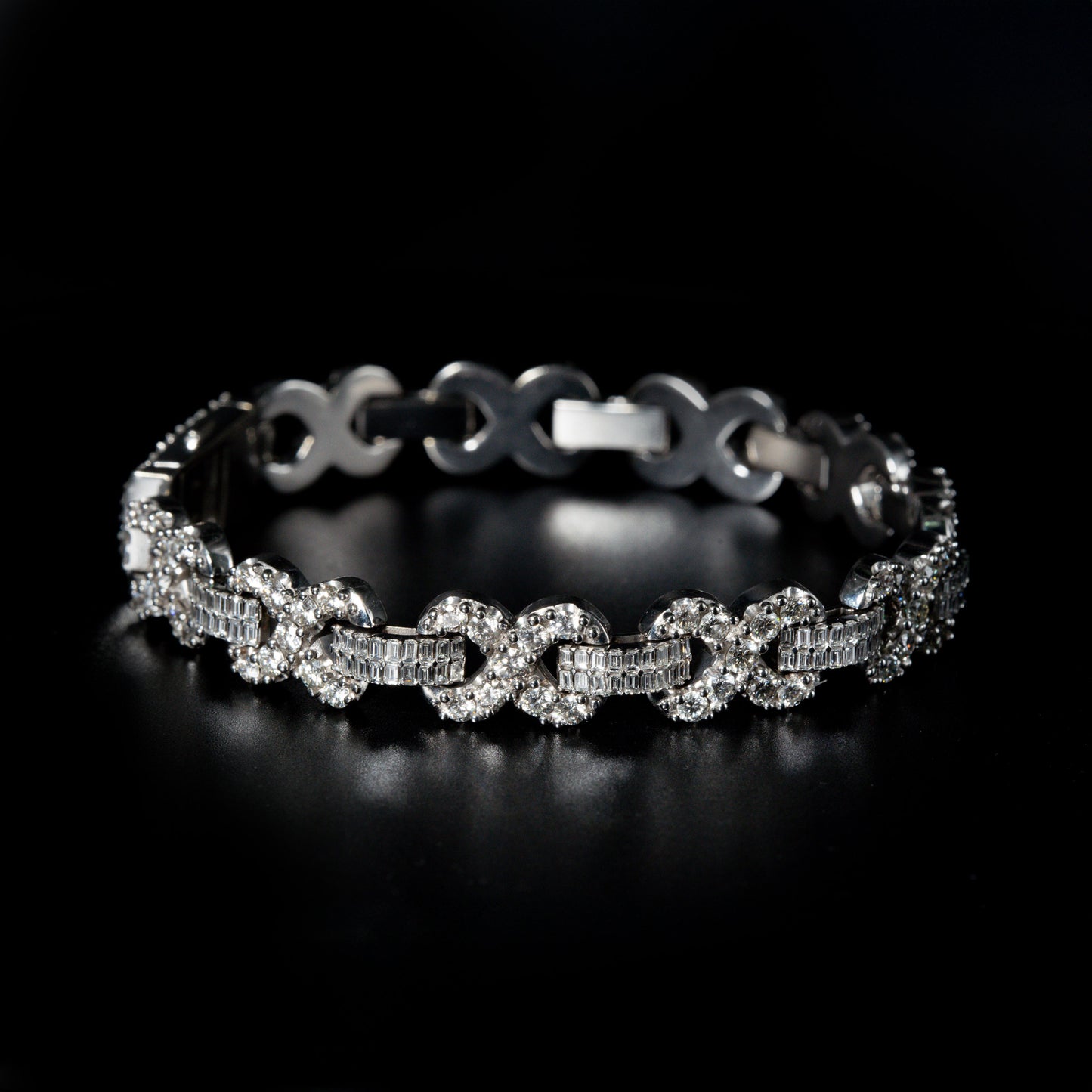 Infinity Link Diamond Bracelet