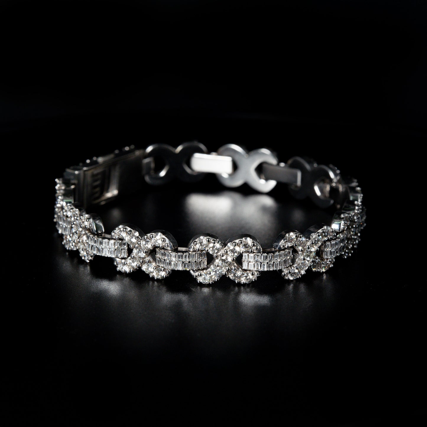 Infinity Link Diamond Bracelet