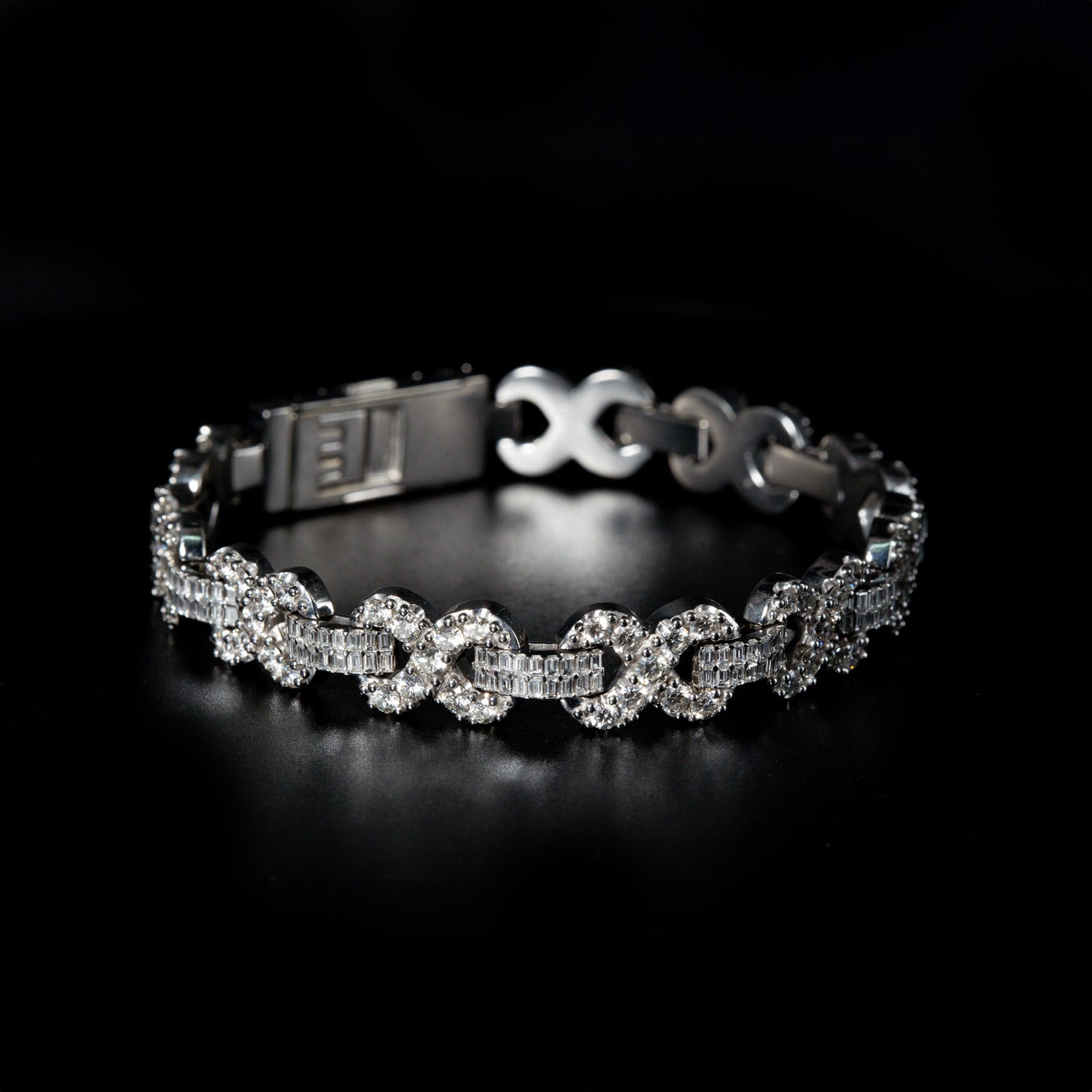 Infinity Link Diamond Bracelet