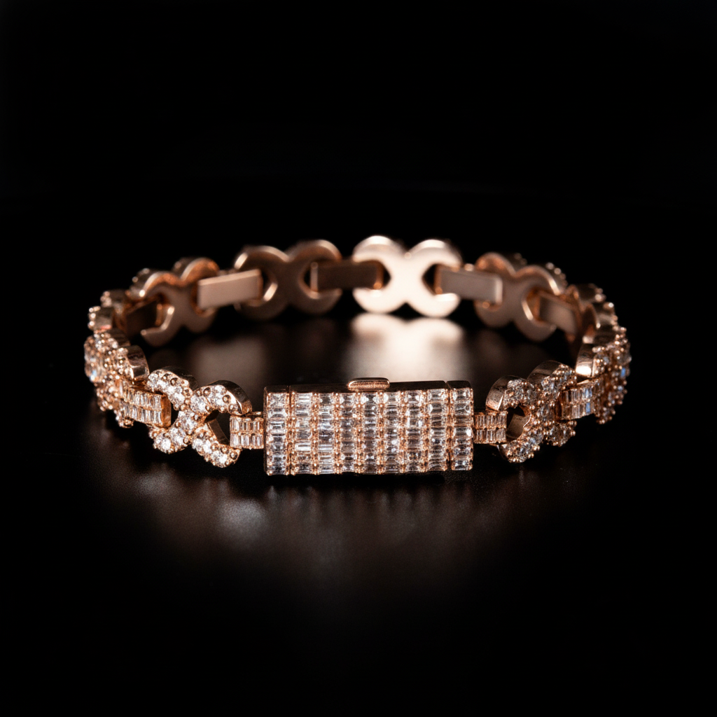 Infinity Link Diamond Bracelet